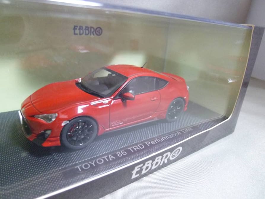 Amazon.co.jp: EBRO 1/43 TOYOTA 86 TRD PERFORMANCE LINE RED